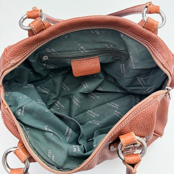 Medici Brown Pebbled Leather Shoulder Bag - Picture 7 of 7